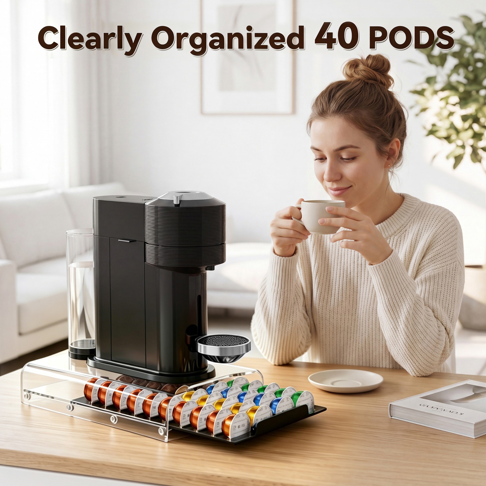 Coffee capsule organizer lifestyle